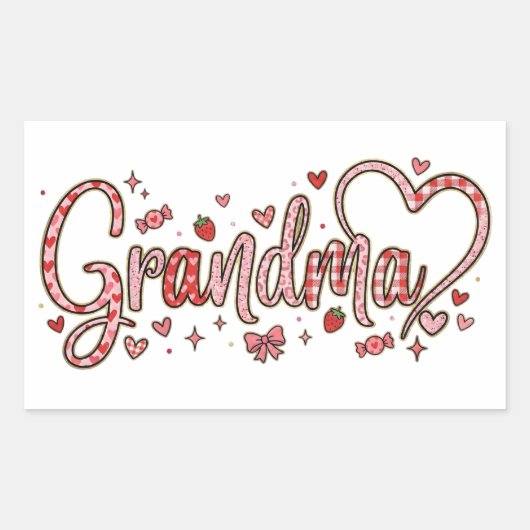 Cute Grandma Sticker (Voorkant)