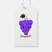 Cute Grapeful Grapes Cadeaulabel (Voorkant)
