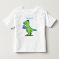 Cute grappengroene t rex dinosaur cartoon