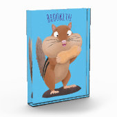 Cute Grappig big cheeks cartoon Fotoblokken (Links)