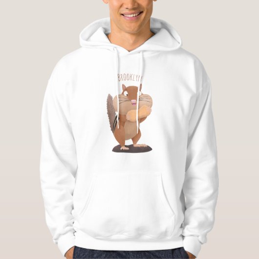 Cute Grappig big cheeks cartoon Hoodie (Voorkant)