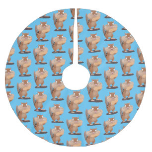 Cute Grappig big cheeks cartoon Kerstboom Rok