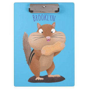 Cute Grappig big cheeks cartoon Klembord