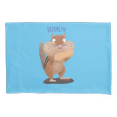 Cute Grappig big cheeks cartoon Kussensloop (Voorkant)