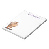 Cute Grappig big cheeks cartoon Notitieblok (Gedraaid)