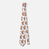 Cute Grappig big cheeks cartoon Stropdas (Voorkant)