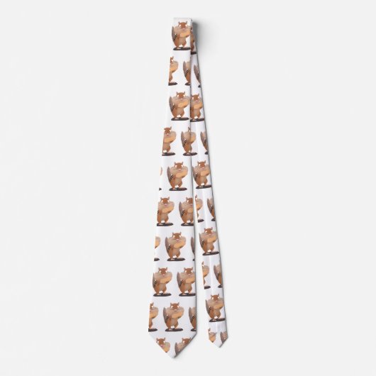 Cute Grappig big cheeks cartoon Stropdas (Voorkant)