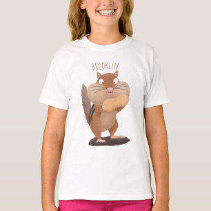 Cute Grappig big cheeks cartoon T-shirt