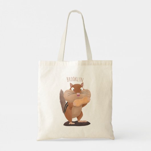 Cute Grappig big cheeks cartoon Tote Bag (Achterkant)