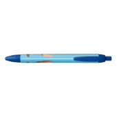 Cute Grappig big cheeks cartoon Zwarte Inkt Pen (Achterkant)