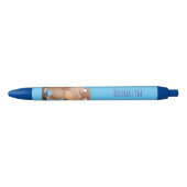Cute Grappig big cheeks cartoon Zwarte Inkt Pen (Voorkant)