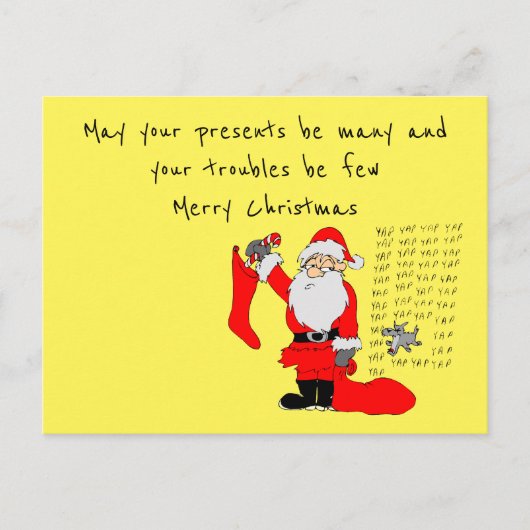 Cute Grappig briefkaart kerstmis (Voorkant)