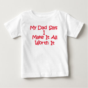 Cute, grappig gezegde van papa op 6 tot 24 maanden