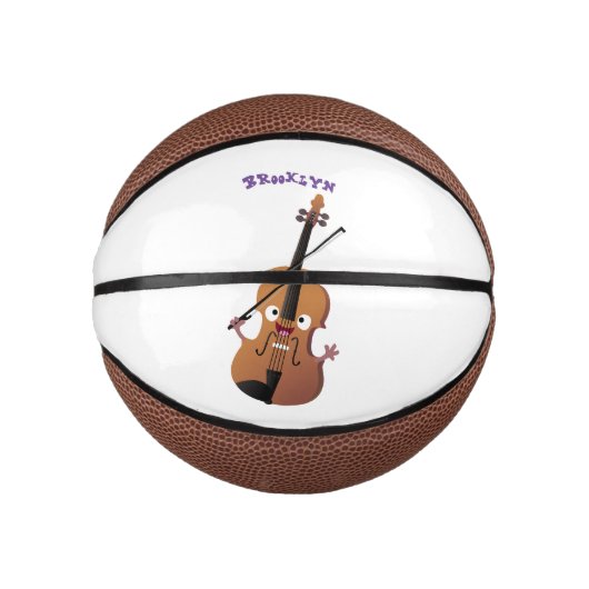 Cute grappig vioolmusical basketbal (Voorkant)