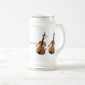 Cute grappig vioolmusical bierpul (Voorkant rechts)