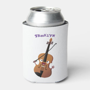 Cute grappig vioolmusical blikjeskoeler