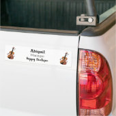 Cute grappig vioolmusical bumpersticker (Op Truck)