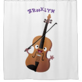 Cute grappig vioolmusical douchegordijn (Voorkant)
