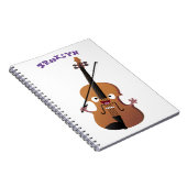 Cute grappig vioolmusical notitieboek (Rechterzijde)