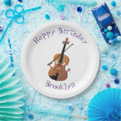 Cute grappig vioolmusical papieren bordje (Feest)
