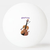 Cute grappig vioolmusical pingpongballen (Voorkant)