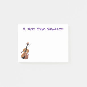 Cute grappig vioolmusical post-it® notes