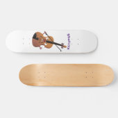 Cute grappig vioolmusical skateboard (Horizontaal)