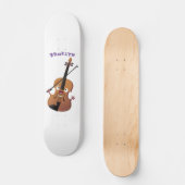 Cute grappig vioolmusical skateboard (Voorkant)