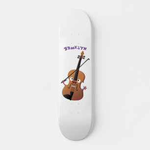Cute grappig vioolmusical skateboard