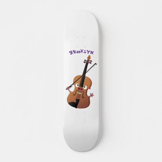 Cute grappig vioolmusical skateboard (Voorkant)