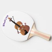 Cute grappig vioolmusical tafeltennisbatje (Zijkant)