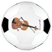 Cute grappig vioolmusical voetbal (Gedraaid)