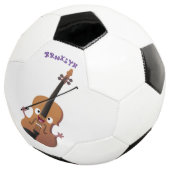 Cute grappig vioolmusical voetbal (Drie kwart)