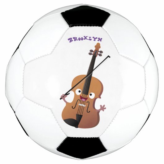 Cute grappig vioolmusical voetbal (Voorkant)
