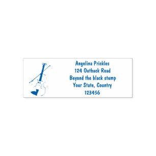 Cute grappig vioolmusical  zelfinktende stempel