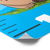 Cute grappige Australische cartoon Poster (Hoek)