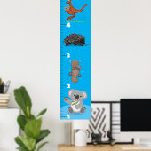 Cute grappige Australische cartoon Poster (Thuiskantoor)