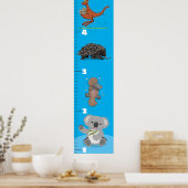 Cute grappige Australische cartoon Poster (Keuken)