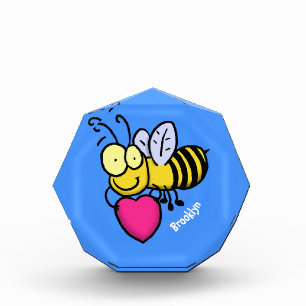 Cute grappige bijen met cartoon illustratie fotoblokken