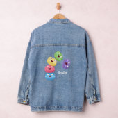 Cute grappige cartoon illustratie denim jacket (Hangar)