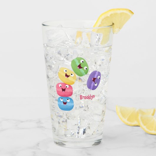 Cute grappige cartoon illustratie glas (Achterkant ijs)