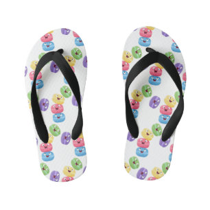 Cute grappige cartoon illustratie kinder teenslippers