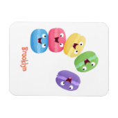 Cute grappige cartoon illustratie magneet (Horizontaal)