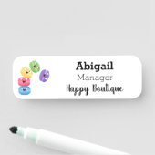 Cute grappige cartoon illustratie naamplaatje (In situ)