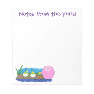 Cute grappige cartoon illustratie notitieblok