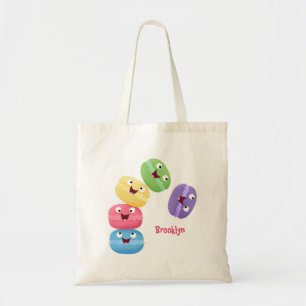 Cute grappige cartoon illustratie tote bag
