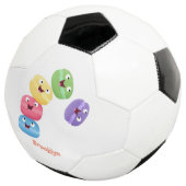 Cute grappige cartoon illustratie voetbal (Drie kwart)