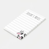 Cute Grappige Cartoon Koe met Uiers Post-it® Notes (Schuin)