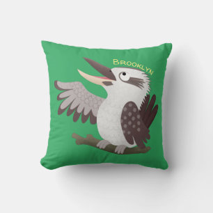 Cute grappige cartoon kookaburra kussen