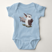 Cute grappige cartoon kookaburra romper (Voorkant)